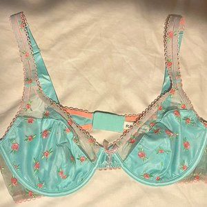 For Love and Lemons Garden Party underwire bra- NWOT- L